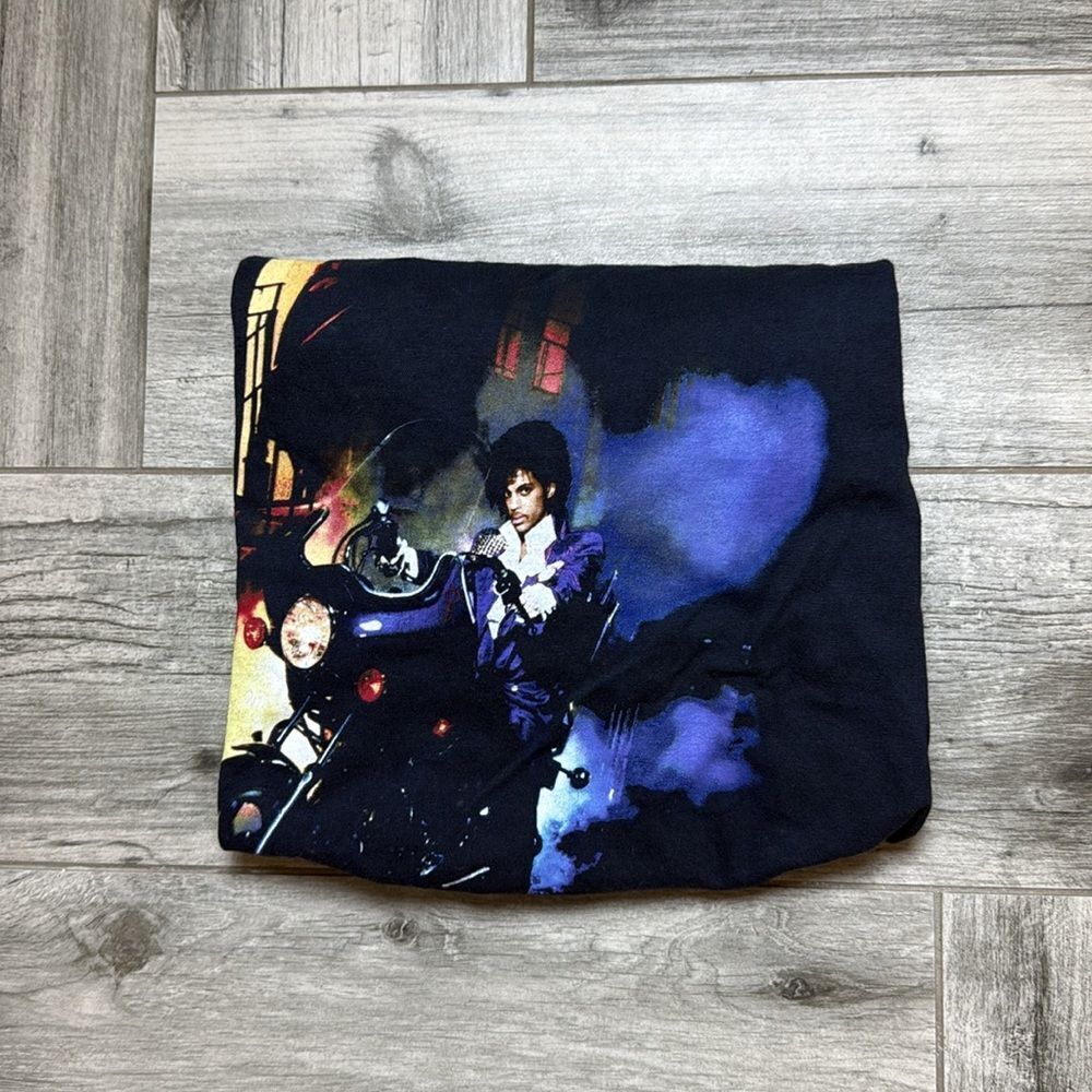 Prince Womens Purple Rain Prince and the Revolution T-Shirt Black Small
